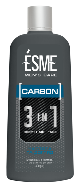 Гель-шампунь для душу Esme Carbon, 400 мл - Pampik
