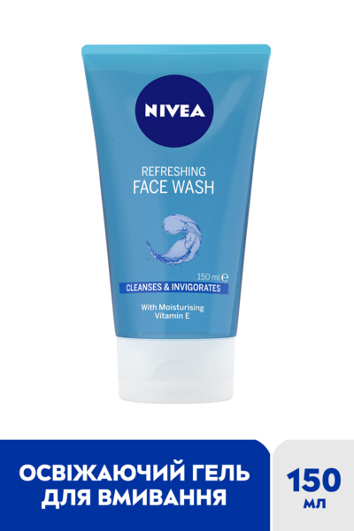 Освежающий гель для умывания Nivea, с витамином Е, 150 мл (81151) - Pampik - 2