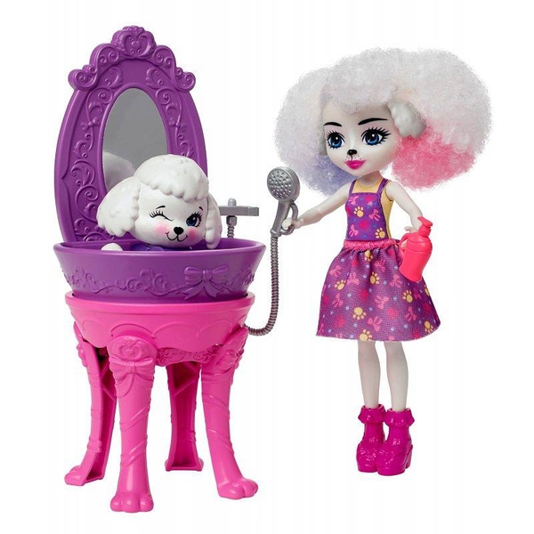 Игровой набор Enchantimals Салон красоты белого пуделя (HHC20) - Pampik - 3