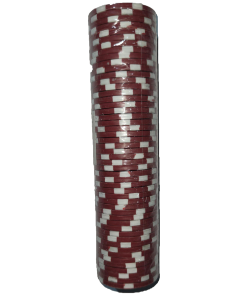 Набор фишек для игры в покер Offtop, 50 шт., красный (848073) - Pampik