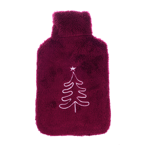 Грелка Offtop, 33 см, 2 л, бордовый (855035) - Pampik