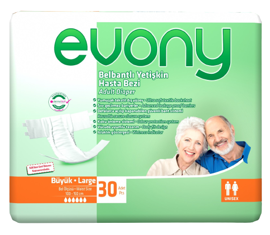 Підгузки для дорослих Evony 3 Large, 30 шт - Pampik
