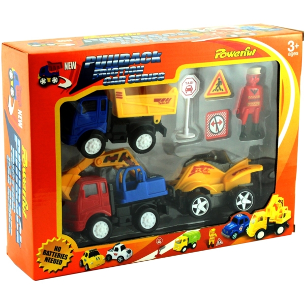 Игровой набор транспорта Powerful Friction (558A1) - Pampik