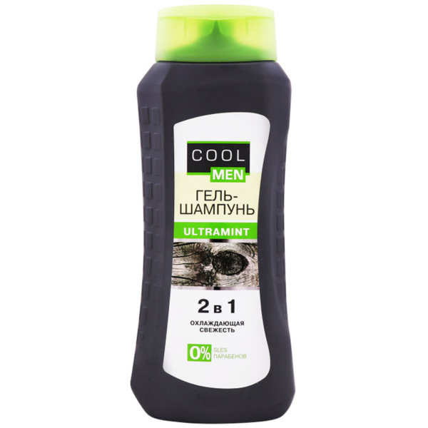 Гель-шампунь 2 в 1 Cool Men Ultramint Охолоджуюча свіжість, 400 мл - Pampik