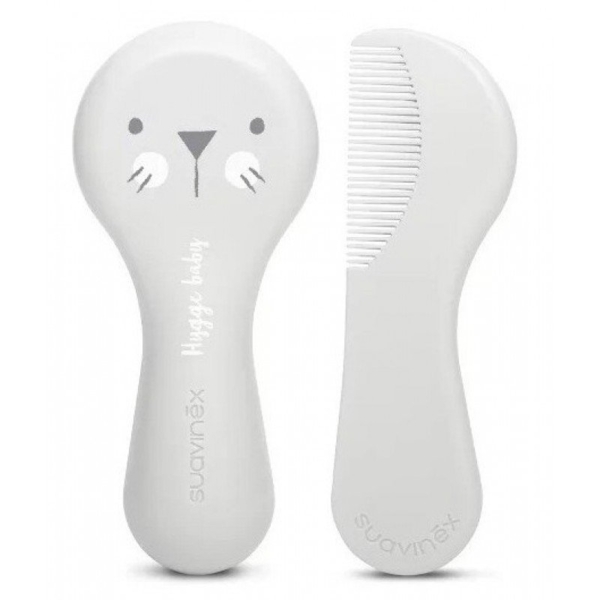 Набір дитячих гребінців Suavinex Hygge Затишні історії, білий (400263/1) - Pampik