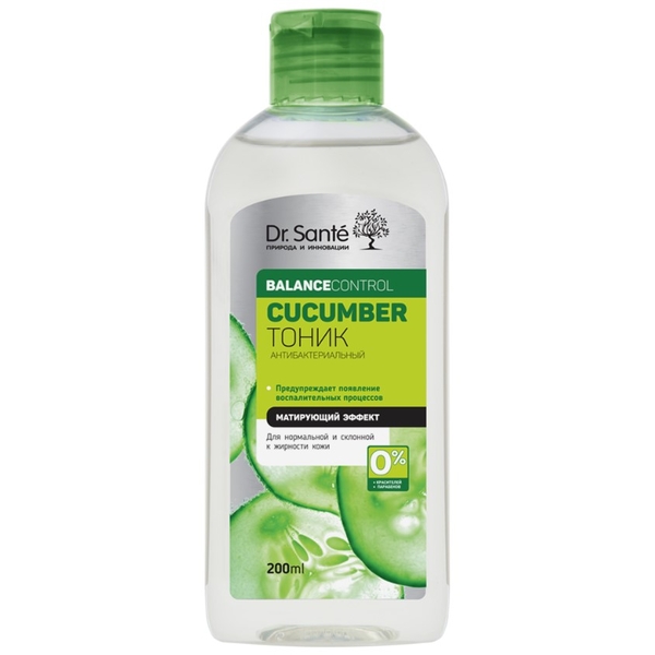 Антибактериальный тоник Dr. Sante Cucumber Balance Control, 200 мл - Pampik