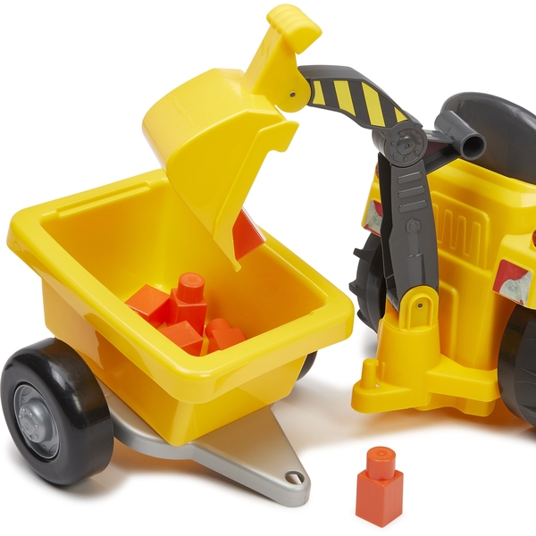 Трактор-погрузчик Ecoiffier Макси для катания малыша с прицепом (7850) - Pampik - 6