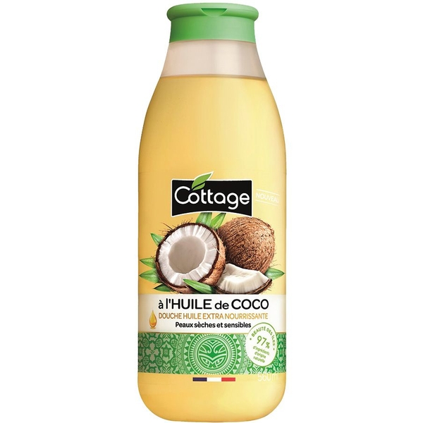 Олія для душу Cottage Coconut Oil, поживна, 560 мл - Pampik