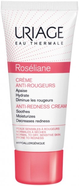 Крем для обличчя Uriage Roséliane Crème Anti-Rougeurs Проти почервонінь, 40 мл - Pampik