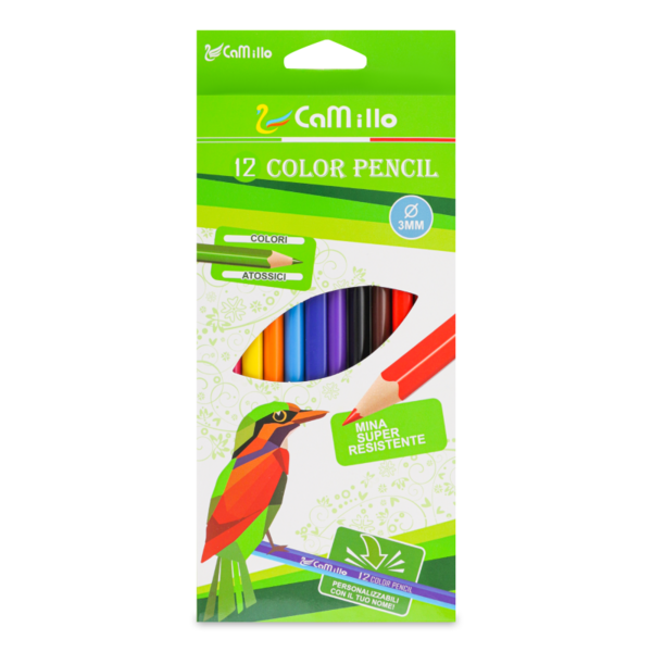 Набір кольорових олівців Offtop 12 кольорів (853803) - Pampik