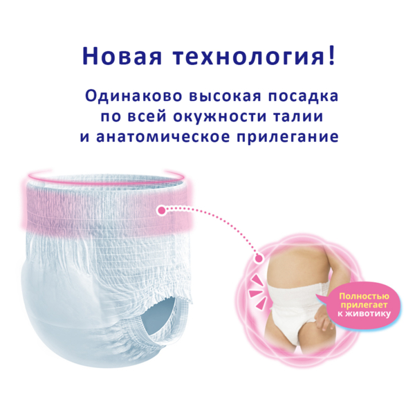 Підгузки-трусики Moony 3 (6-12 кг), 58 шт. - Pampik - 2