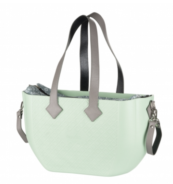 Сумка для коляски Nuvita MyMia, шкіра, м'ятний (NV8801M/02F/23G/13G/33G) - Pampik