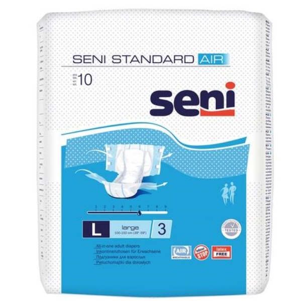 Підгузки для дорослих Seni Standard Air L 10 шт. - Pampik