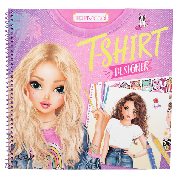 Альбом для раскрашивания Motto A/S Дизайн футболки Top Model (410921) - Pampik