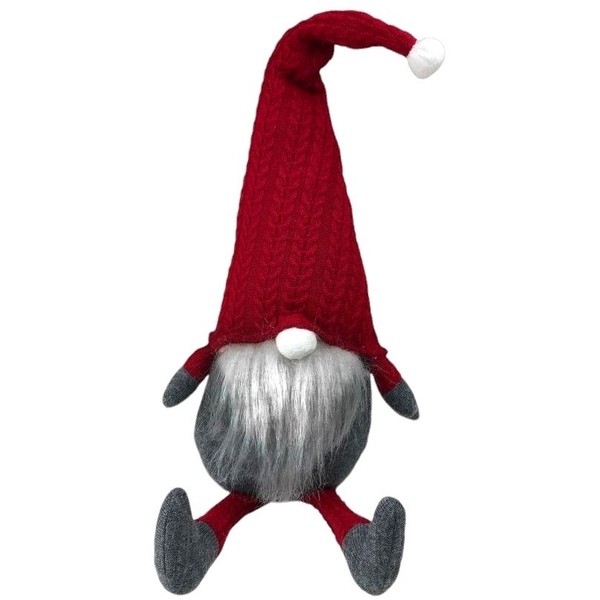 Стопер Прованс Гном декоративний у червоному ковпаку з ніжками (14202) - Pampik