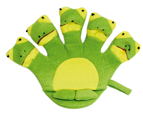 Мочалка-рукавичка дитяча Titania Frog, 25 см (9200) - Pampik