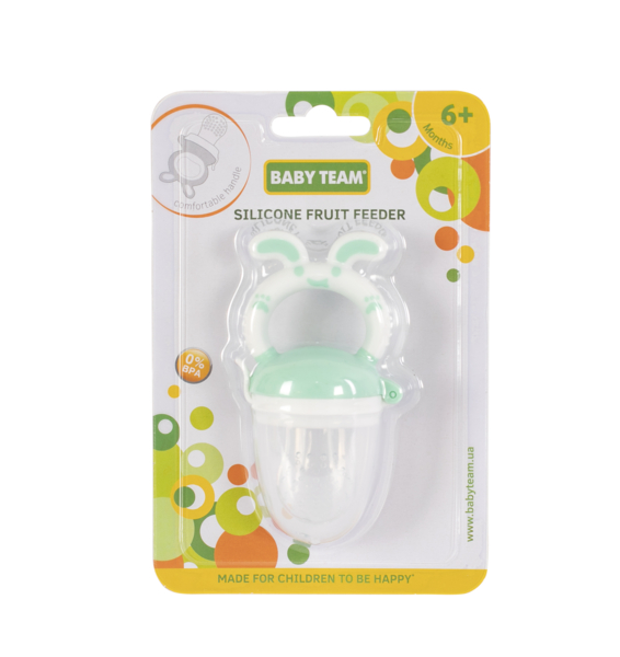 Ниблер силиконовый Baby Team, бирюзовый (6203_бирюзовый) - Pampik - 4