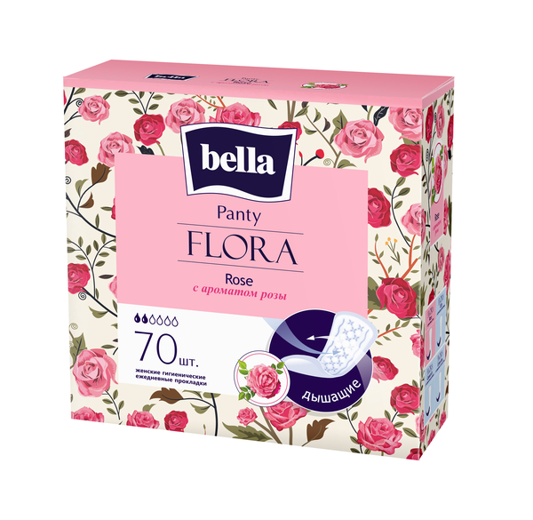 Щоденні прокладки Bella Panty Flora Rose 70 шт. - Pampik