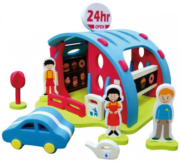 Пазл-іграшка об'ємна Baby Great Кафе мандрівника (GB-3DB) - Pampik