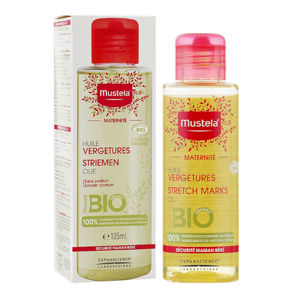Олія від розтяжок Mustela Stretch Marks Prevention Oil Fragrance-Free, непарфумована, 105 мл - Pampik
