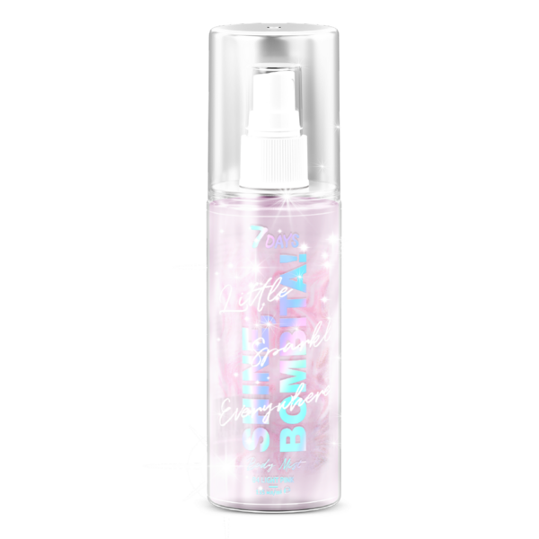 Міст для тіла 7 Days Shine Bombita! відтінок 04 Light Pink мерехтливий 135 мл (4607154699324) - Pampik