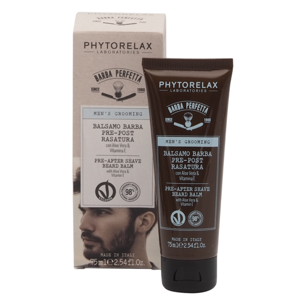 Бальзам для бороди Phytorelax Men's Grooming до та після гоління, 75 мл (6012624) - Pampik