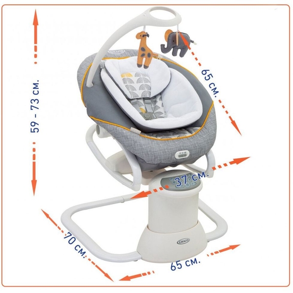 Заколисуючий центр Graco All Ways Soother Horizon, сірий - Pampik - 5