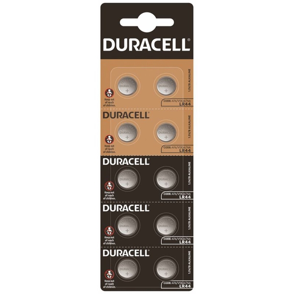 Батарейки Duracell HSDC LR44 5X2, 10 шт. (5008184) - Pampik