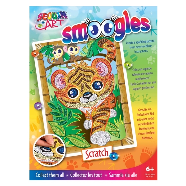 Набір для творчості Sequin Art Smoogles Тигр (SA1815) - Pampik