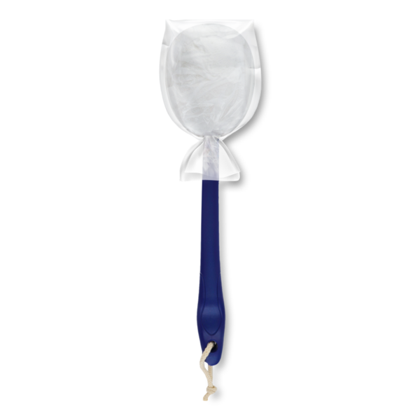 Мочалка для тела с ручкой Offtop, синий (855723) - Pampik