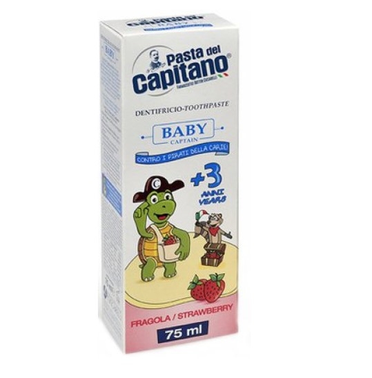 Зубна паста Pasta Del Capitano Baby Strawberry 3+, 75 мл - Pampik