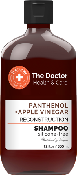 Шампунь The Doctor Health & Care Panthenol + Apple Vinegar Reconstruction Shampoo, 355 мл - Pampik