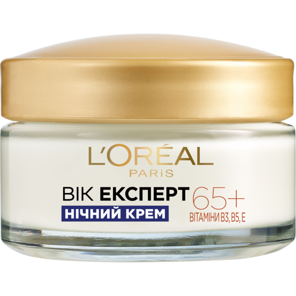 Ночной крем-скульптор против морщин L'oreal Paris Возраст эксперт 65+, 50 мл (A9124700) - Pampik