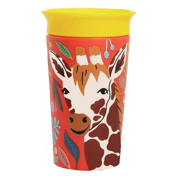 Чашка-непроливайка Munchkin Miracle 360 WildLove Жираф, 266 мл, жовтий (051835) - Pampik