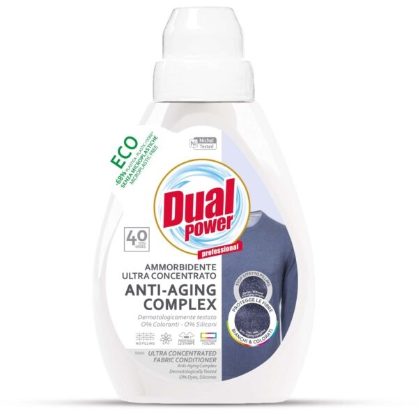 Ультра концентрированный кондиционер для белья Dual Power против износа вещей, 600 мл - Pampik