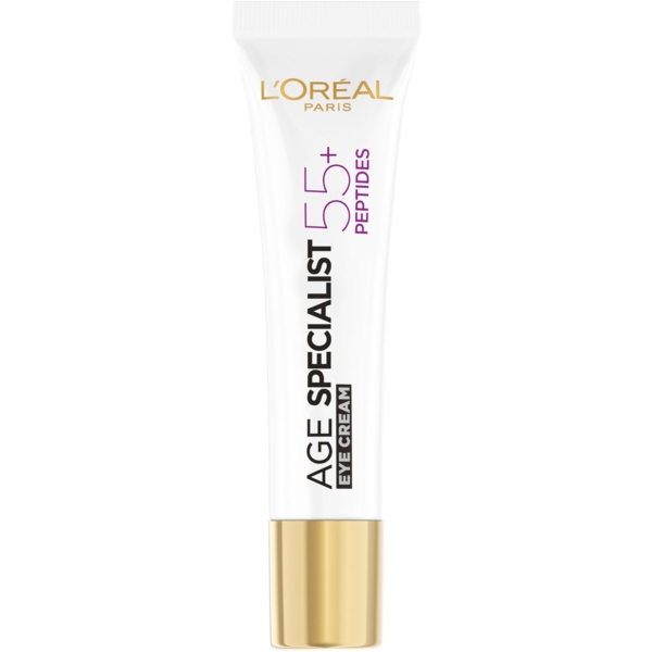 Крем проти зморщок навколо очей L'Oreal Paris Вік експерт 55+ Ліфтинг-догляд, 15 мл (A8129100) - Pampik