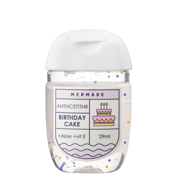 Антисептик для рук Mermade Birthday Cake, 29 мл - Pampik