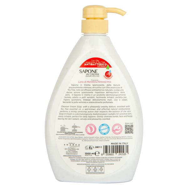 Рідке крем-мило Eloderma Мигдаль, антибактеріальне, 1000 мл - Pampik - 2