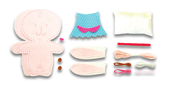 Набор для творчества Avenir Шитье куклы Зайчонок (CH1377) - Pampik - 5