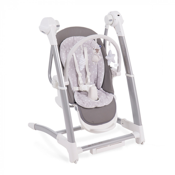 Стільчик для годування Kikka Boo 3в1 Swing Prima Grey (8952624) - Pampik