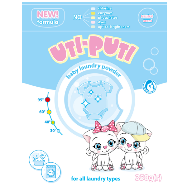 Пральний порошок Uti-Puti Дитячий, 350 г - Pampik