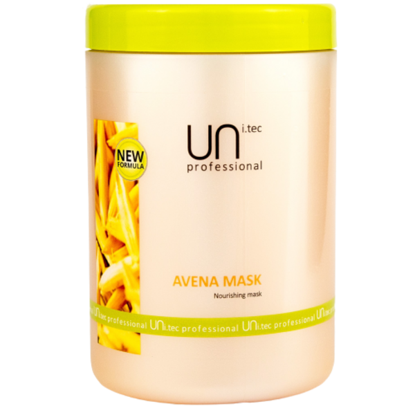 Маска для волосся UNi.tec Avena Mask живильна з протеїнами вівса, 1000 мл (20879) - Pampik