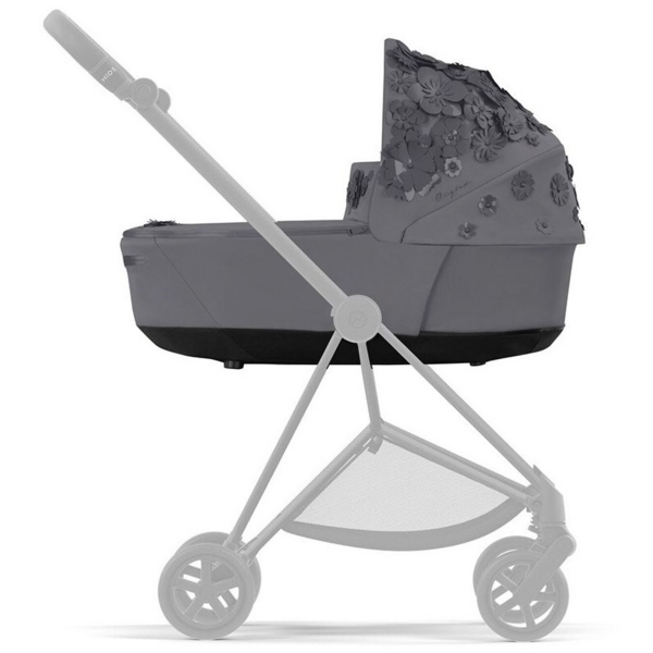 Люлька Cybex Mios Lux Simply flowers grey, серый (522000801) - Pampik - 3