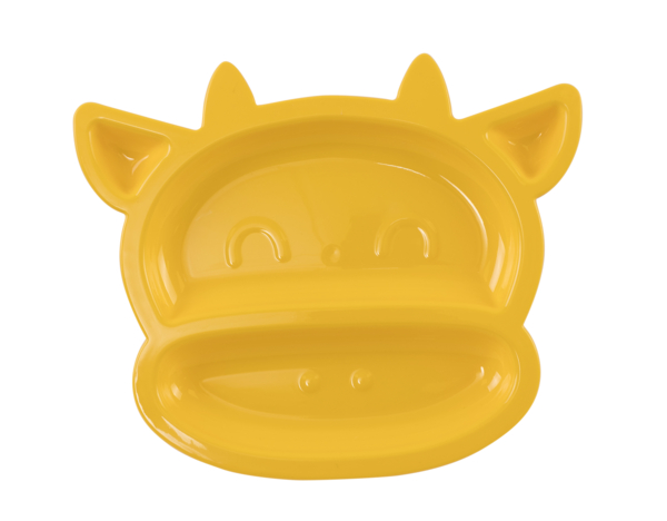Тарілка секційна Baby Team, жовтий (6014) - Pampik