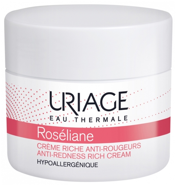 Крем для обличчя Uriage Roséliane Crème Riche Anti-Rougeurs Проти почервонінь, для сухої шкіри, 50 мл - Pampik