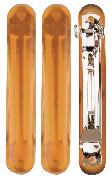 Набір затискачів для волосся Titania, 3 шт., молочно-коричневий (7852 B) - Pampik