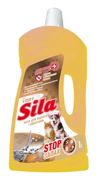 Средство для пола и поверхностей Sila Stop Запах, 1 л - Pampik