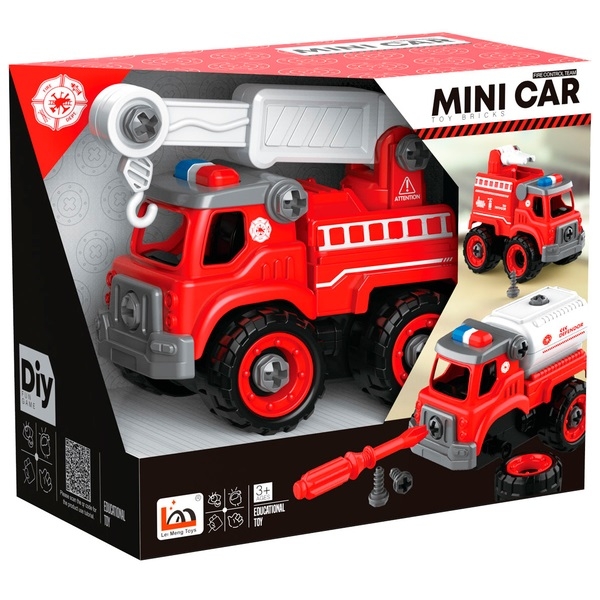 Конструктор DIY Spatial Creativity Пожежний кран, червоний (CJ-1614181) - Pampik