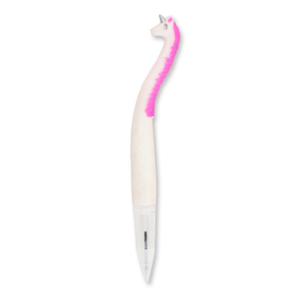 Ручка шариковая Offtop Единорог, белый (838778) - Pampik