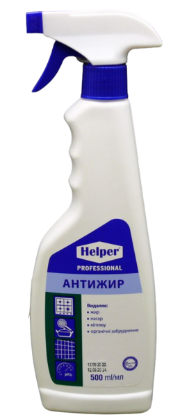 Засіб для миття кухонних поверхонь Helper Professional Антижир, 500 мл - Pampik